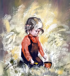 IRENE LUNDQVIST, Oljemålning på duk, Signerad