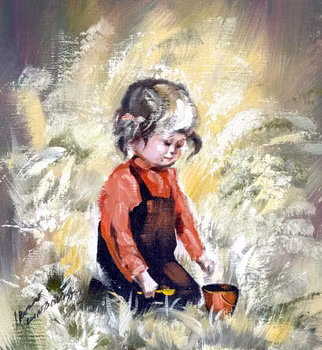 IRENE LUNDQVIST, Oljemålning på duk, Signerad