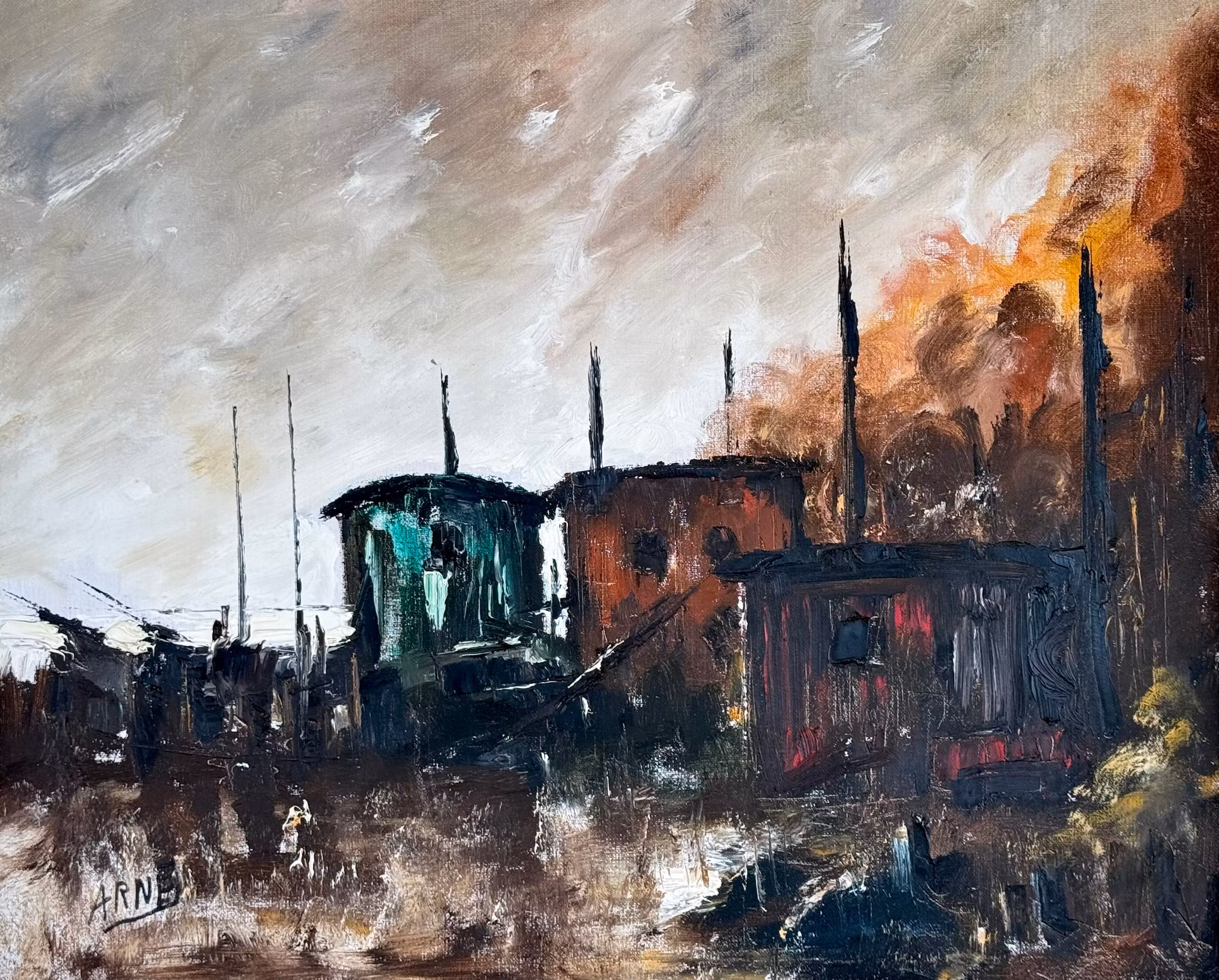 ARNE JOHANSSON, Öljymaalaus kankaalle, Signeerattu