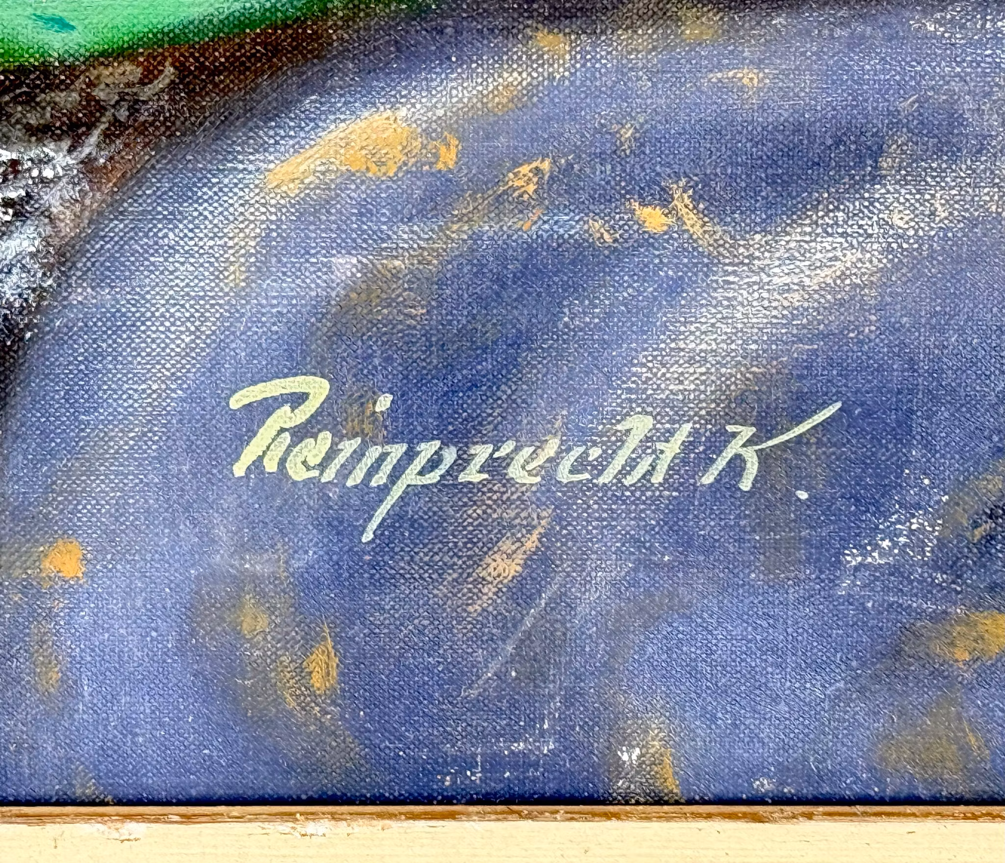 JOHAN KAROLY REINPRECHT (Unkari S 1903), Öljymaalaus kankaalle, Signeerattu
