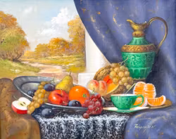 JOHAN KAROLY REINPRECHT (Ungarn F 1903), Oliemaleri på lærred, Signeret