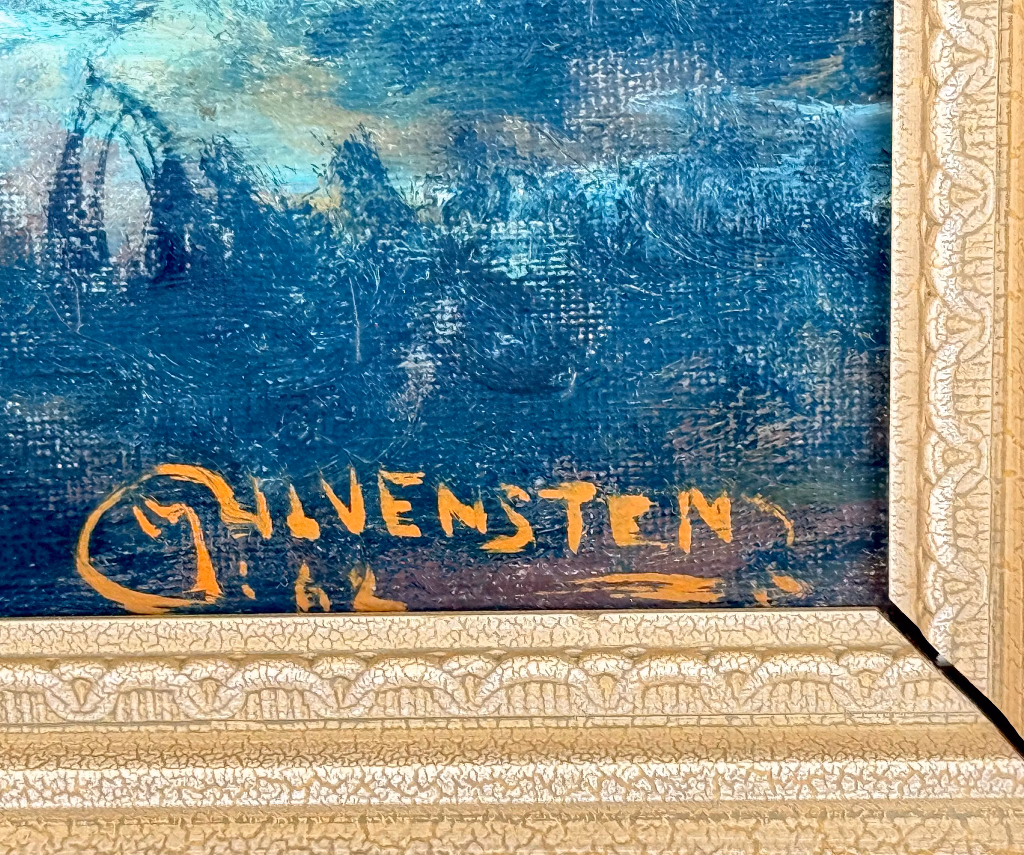 JACK ULVENSTEN (Sverige 1911-1982). Oljemålning på duk, Signerad