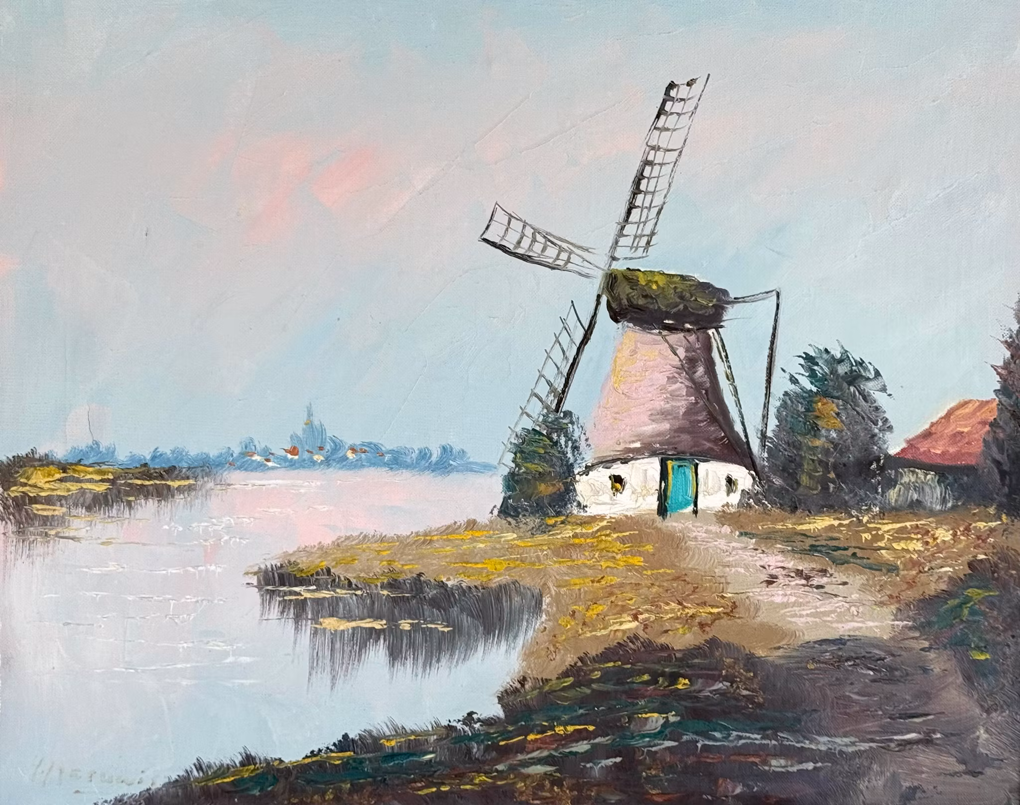 HUGO PALMQUIST, Öljymaalaus kankaalle, Signeerattu