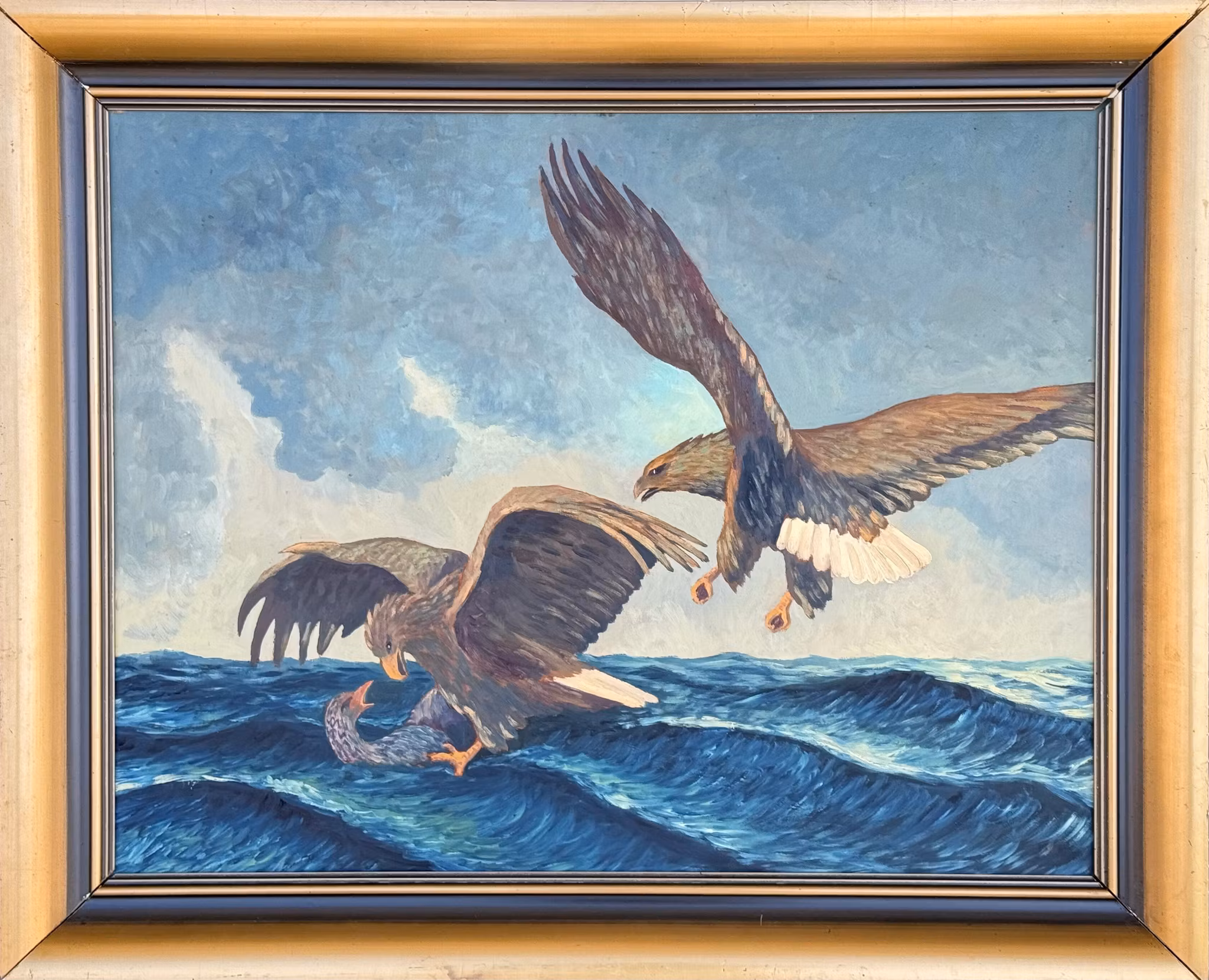 Tuntematon taiteilija, öljymaalaus paneelissa