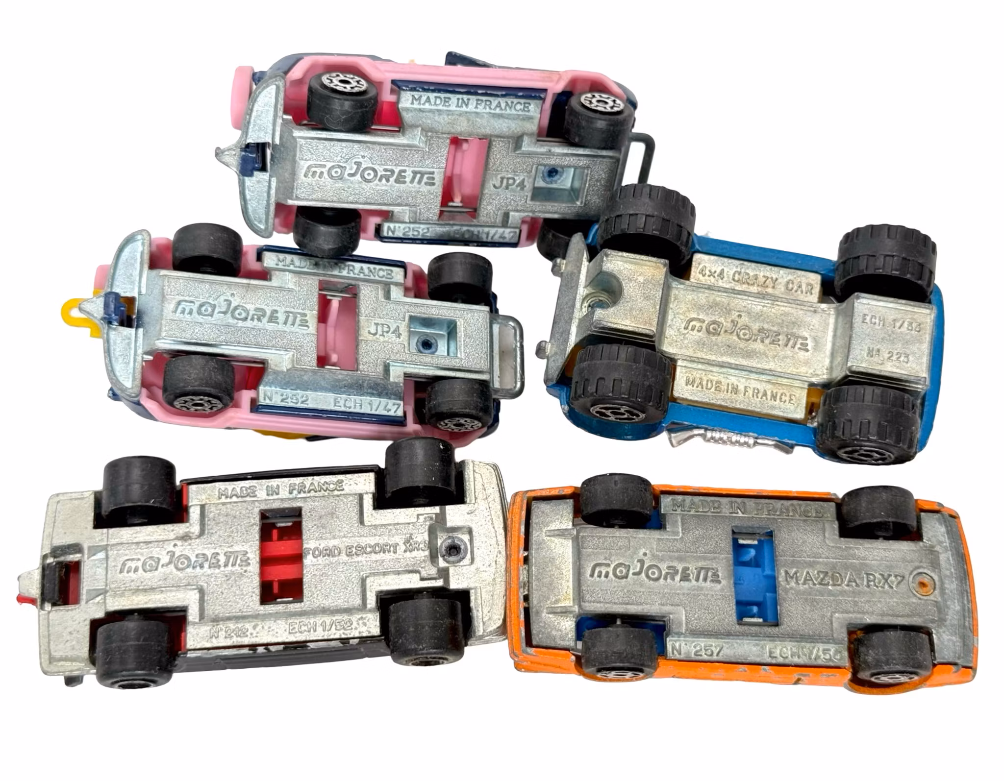 5 piezas, coches de juguete Majorette, coches de colección