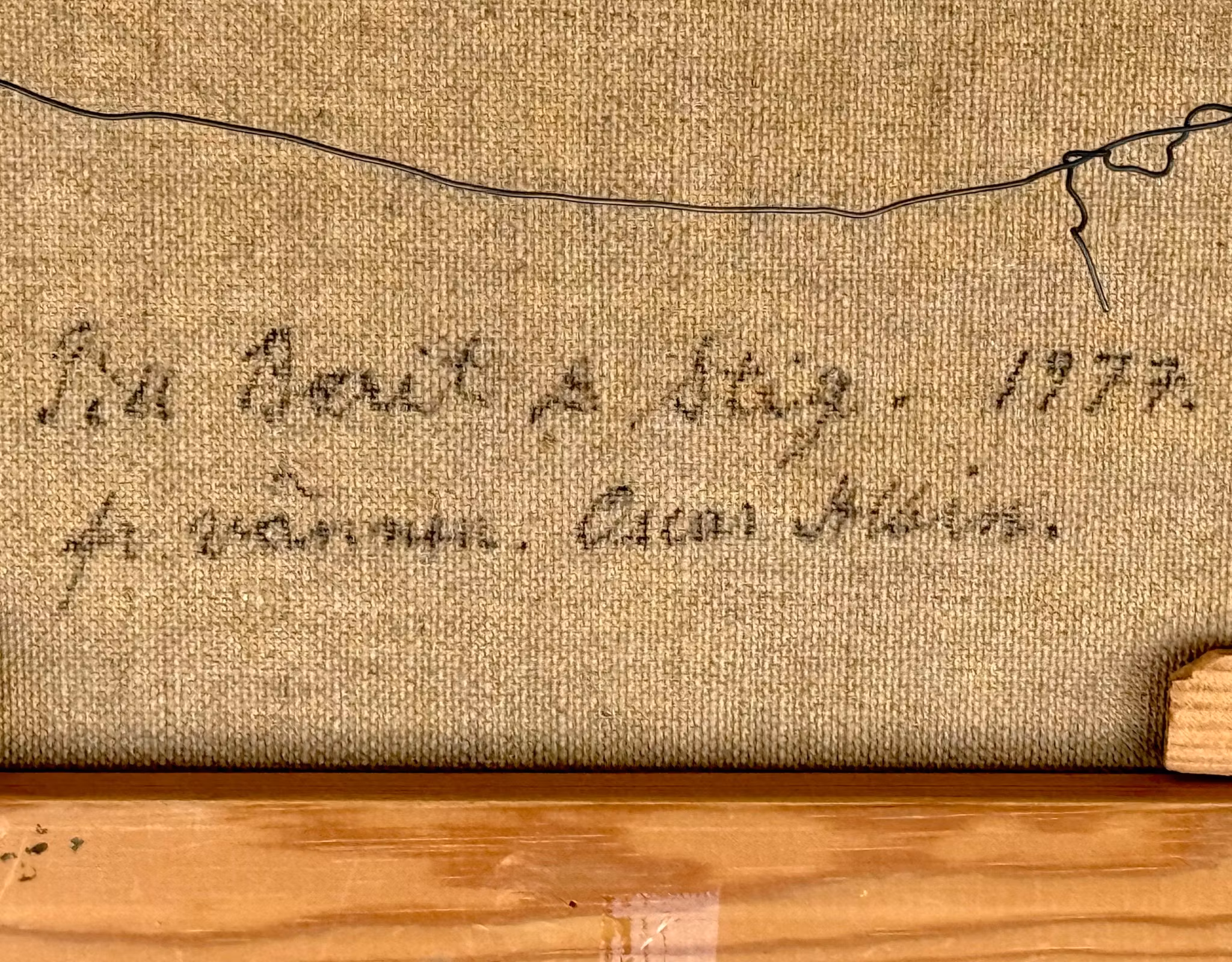 Oskar Albin Nilsson, Oljemålning på duk, Signerad