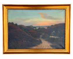 Viggo Christian Hansen (Dinamarca, 1884-1963). Pintura al óleo sobre lienzo, Firmada