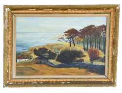 E. Gillis, Obraz olejny na desce, sygnowany