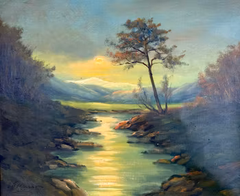 GÖTE SVENSSON, Oljemålning på duk, Signerad