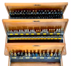 6 scatole, Rubinetti, UNC, UNF, Whitworth, Millimetro, Millimetro fine-1 e fine-2, SKF - Sweden