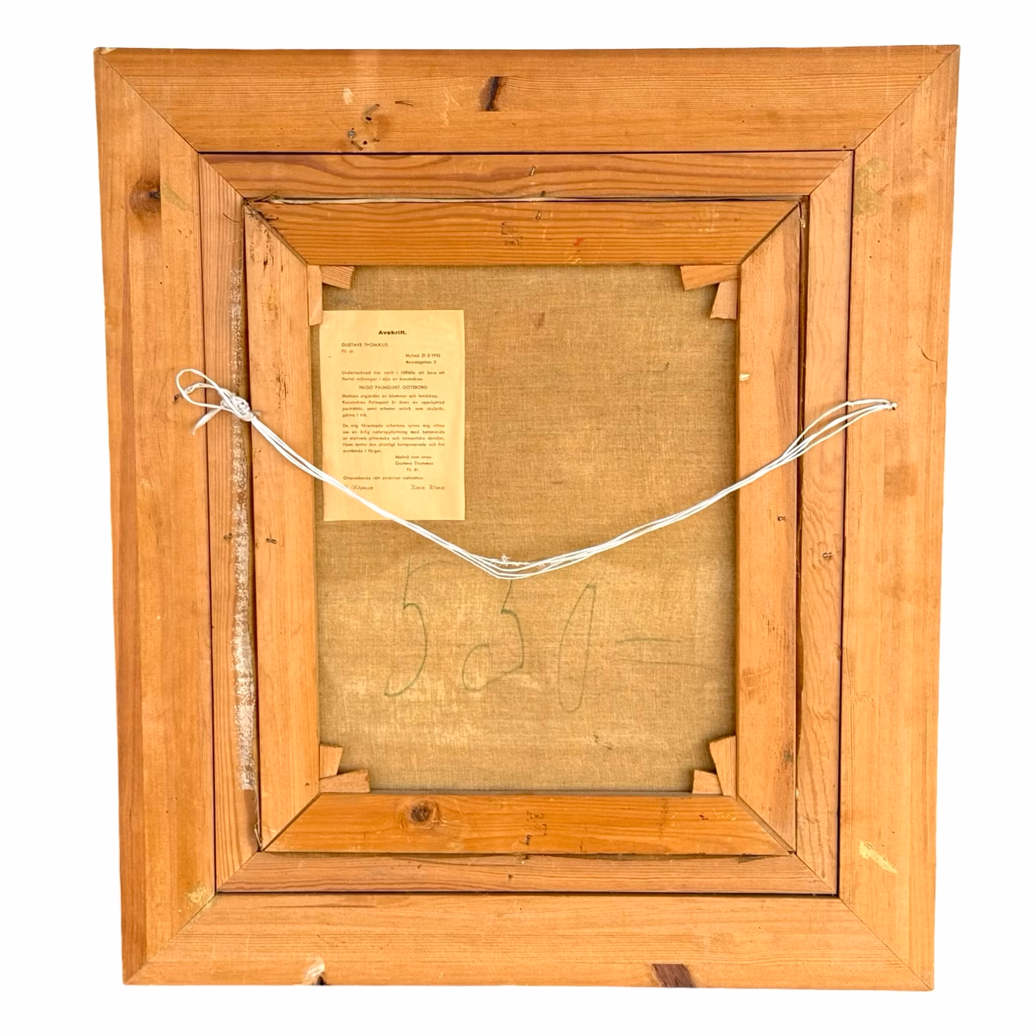 HUGO PALMQUIST, Öljymaalaus kankaalle, Signeerattu