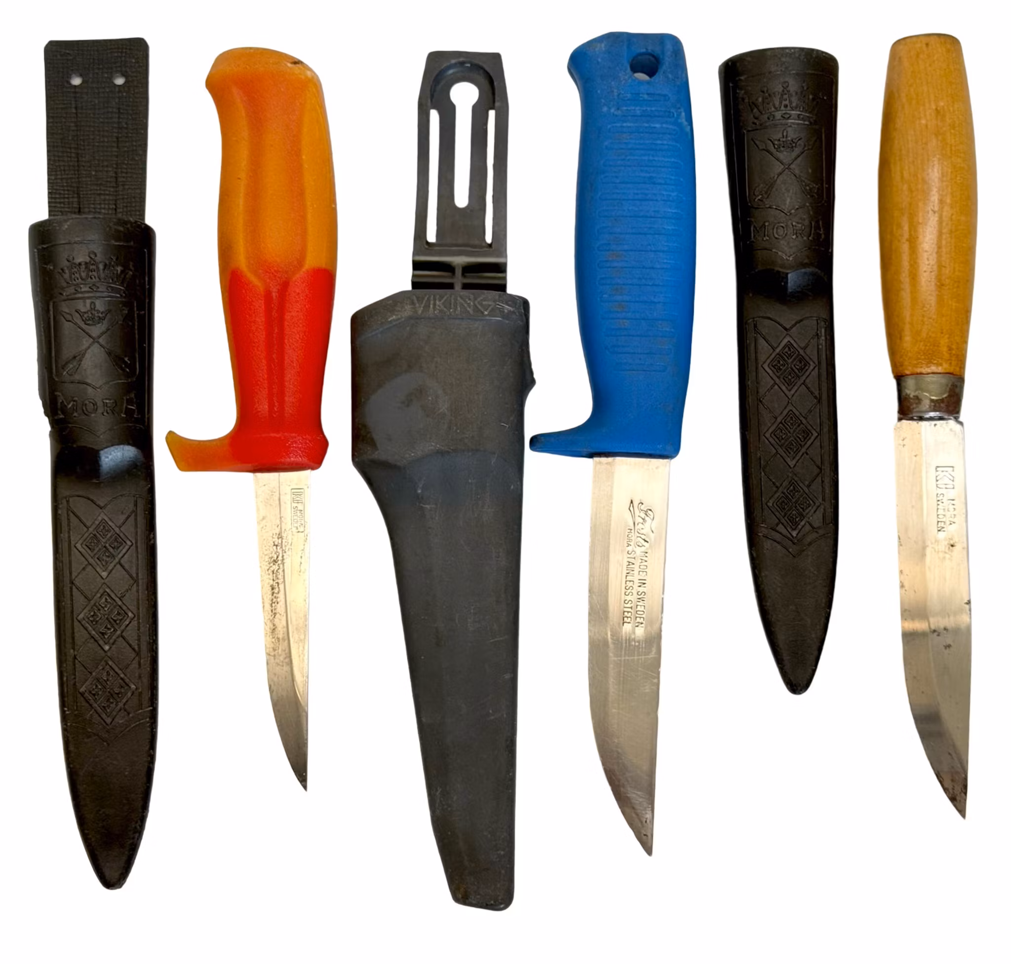 KNIVES, 15 pieces, KJ Mora, Frosts, Sweden