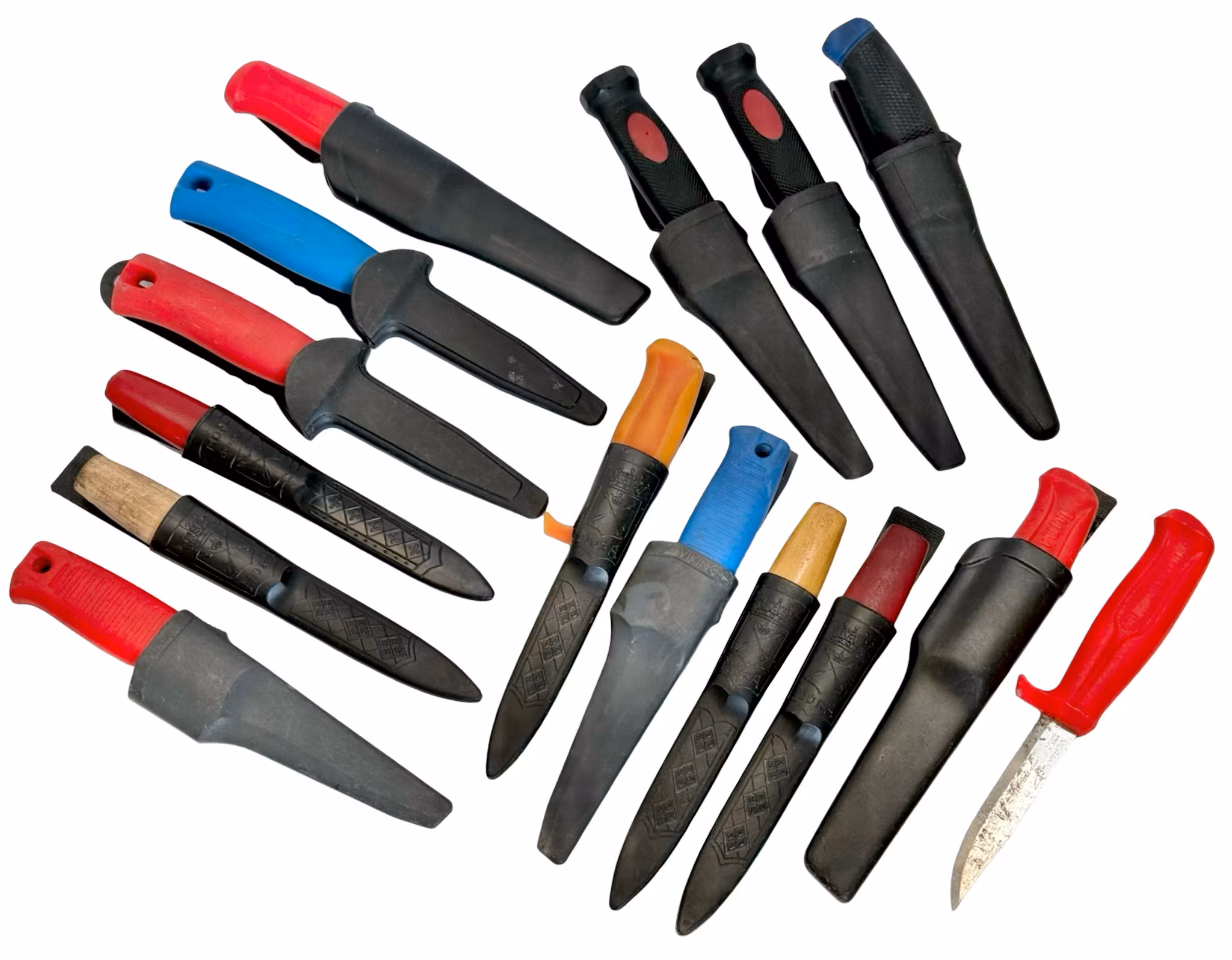 KNIVES, 15 pieces, KJ Mora, Frosts, Sweden