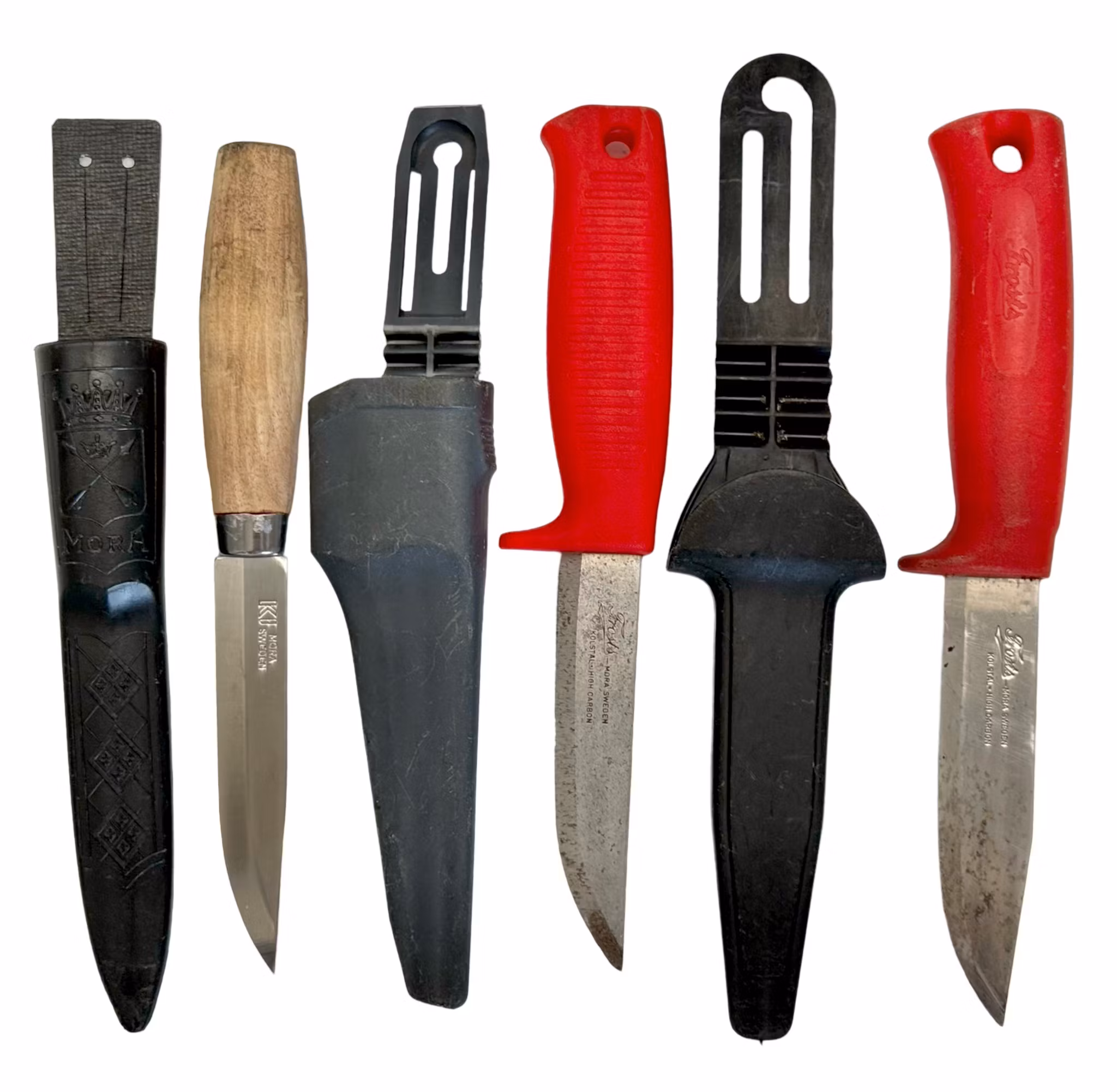 KNIVES, 15 pieces, KJ Mora, Frosts, Sweden