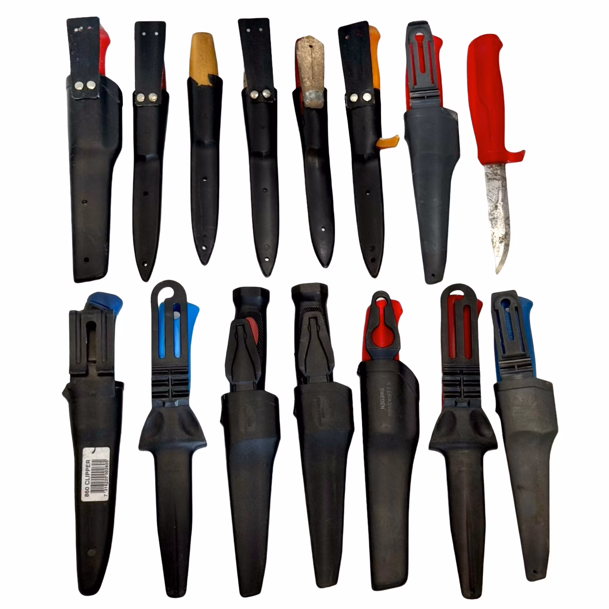 KNIVES, 15 pieces, KJ Mora, Frosts, Sweden