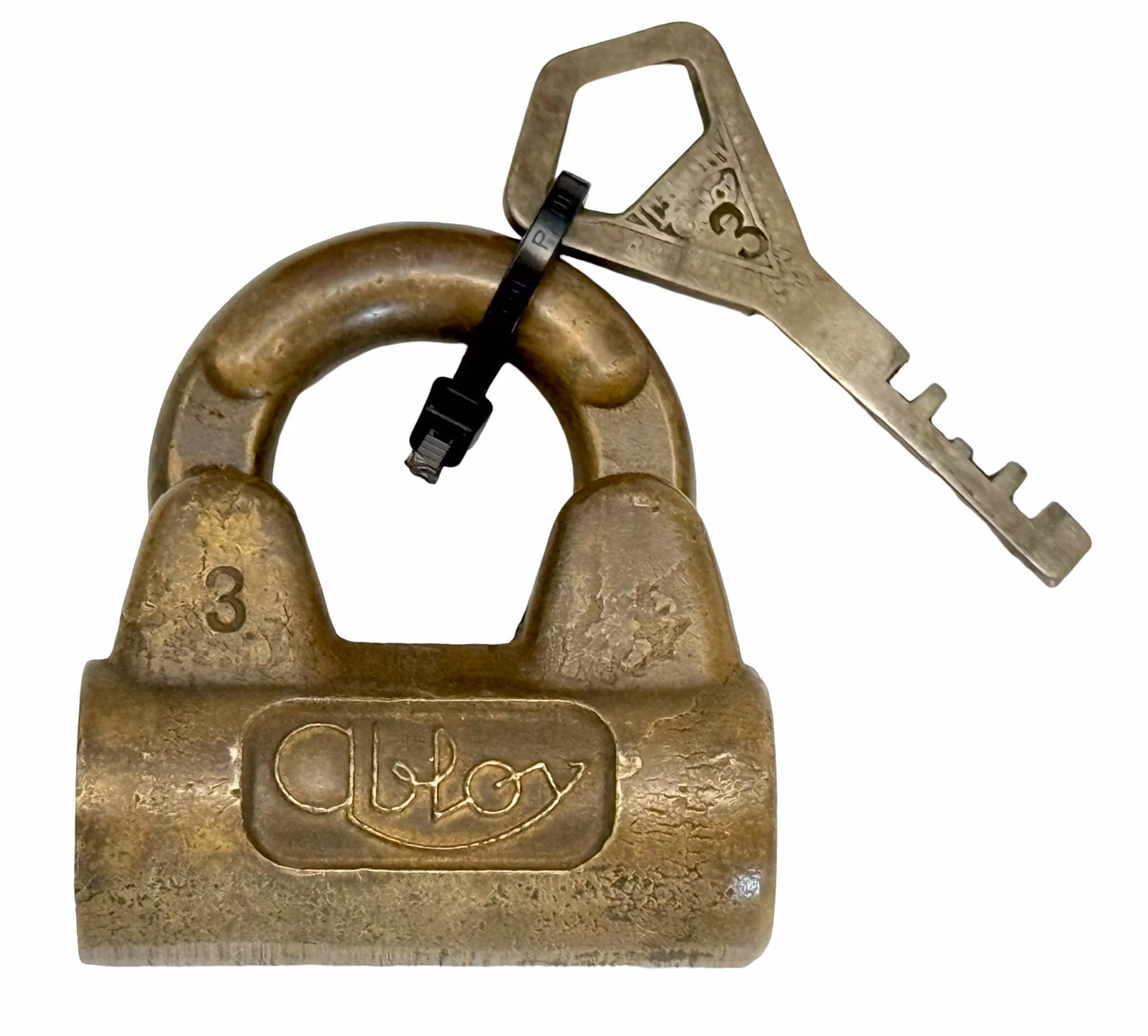 4 stuks, Abloy hangslot met sleutels, Finland