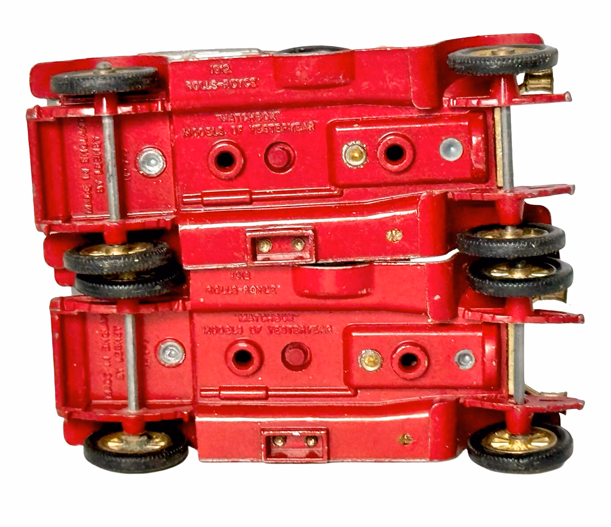 4 kpl, Matchbox, Lesney, Yesteryearin mallit, Englanti