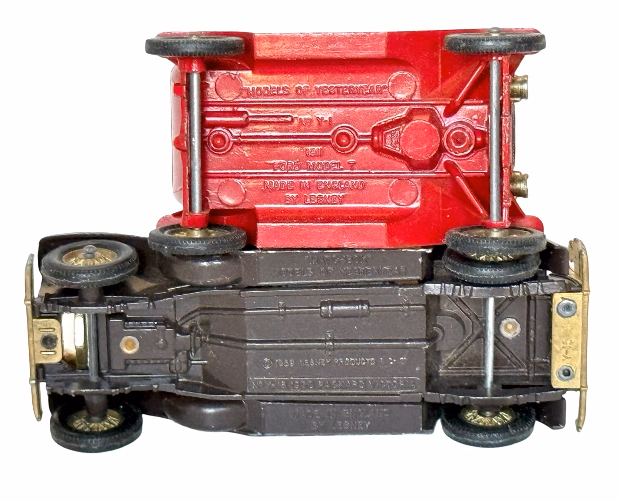 4 kpl, Matchbox, Lesney, Yesteryearin mallit, Englanti