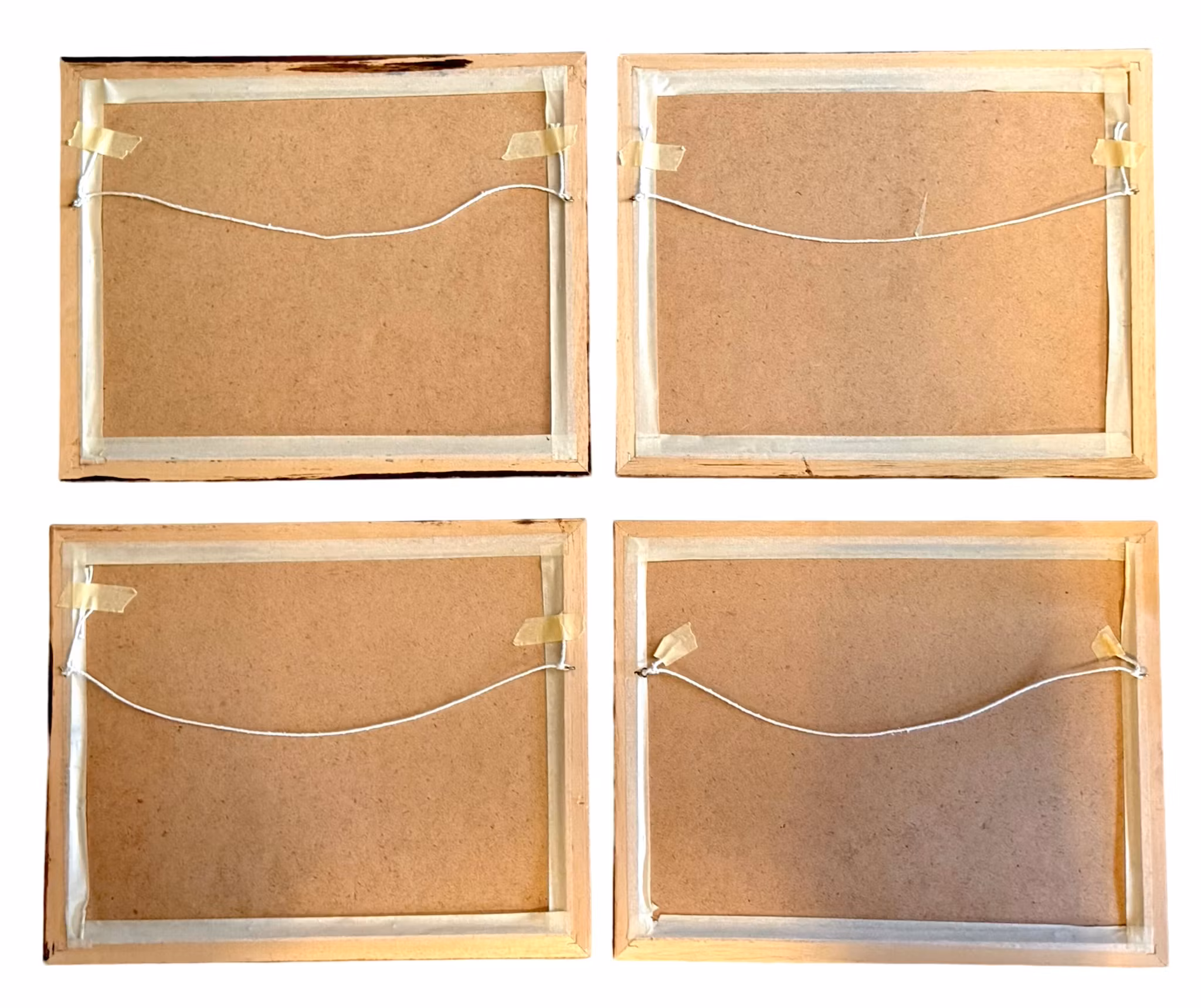 Metsästysaihe, 4 kehystettyä printtiä, Englanti