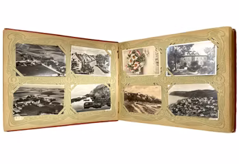 384 st, Äldre vykort och bilder album