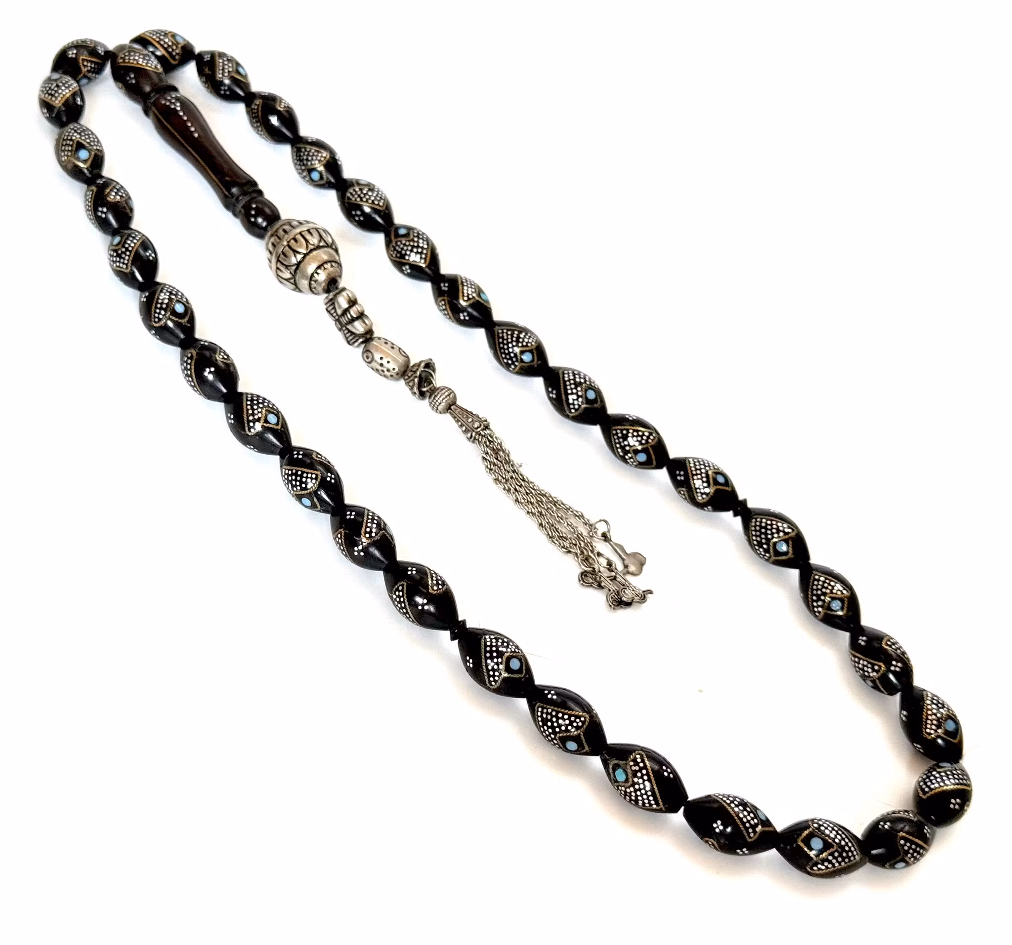 Gammal Cocobolo trä radband