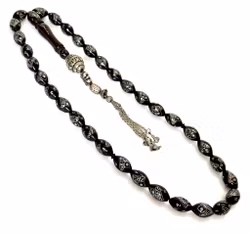 Antiguo rosario de madera de Cocobolo