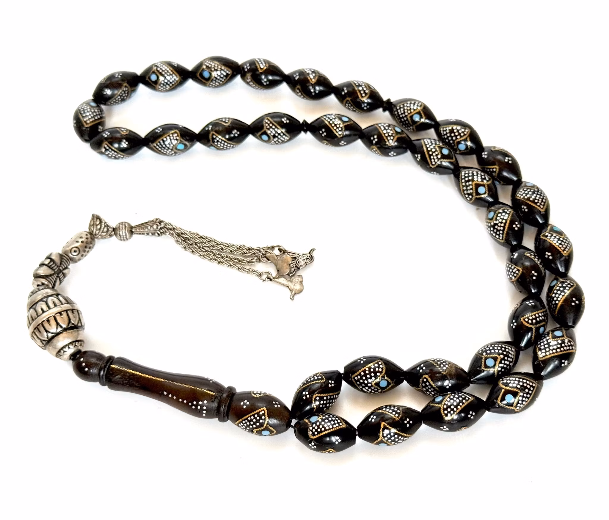 Gammal Cocobolo trä radband