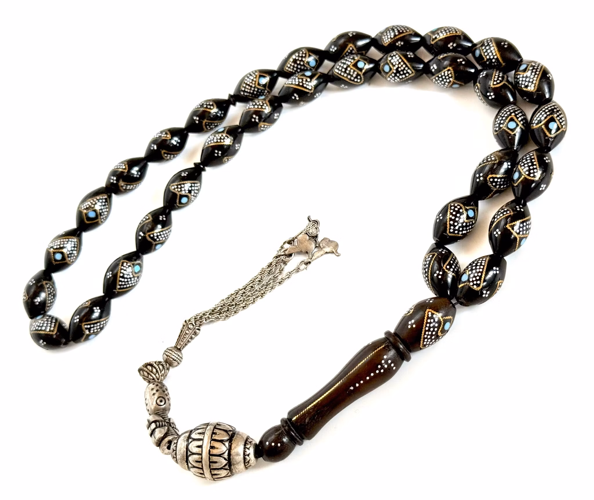 Gammal Cocobolo trä radband