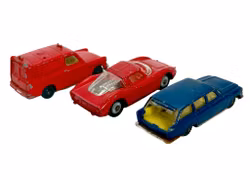 3 piezas, coches de juguete Husky vintage, coches coleccionables