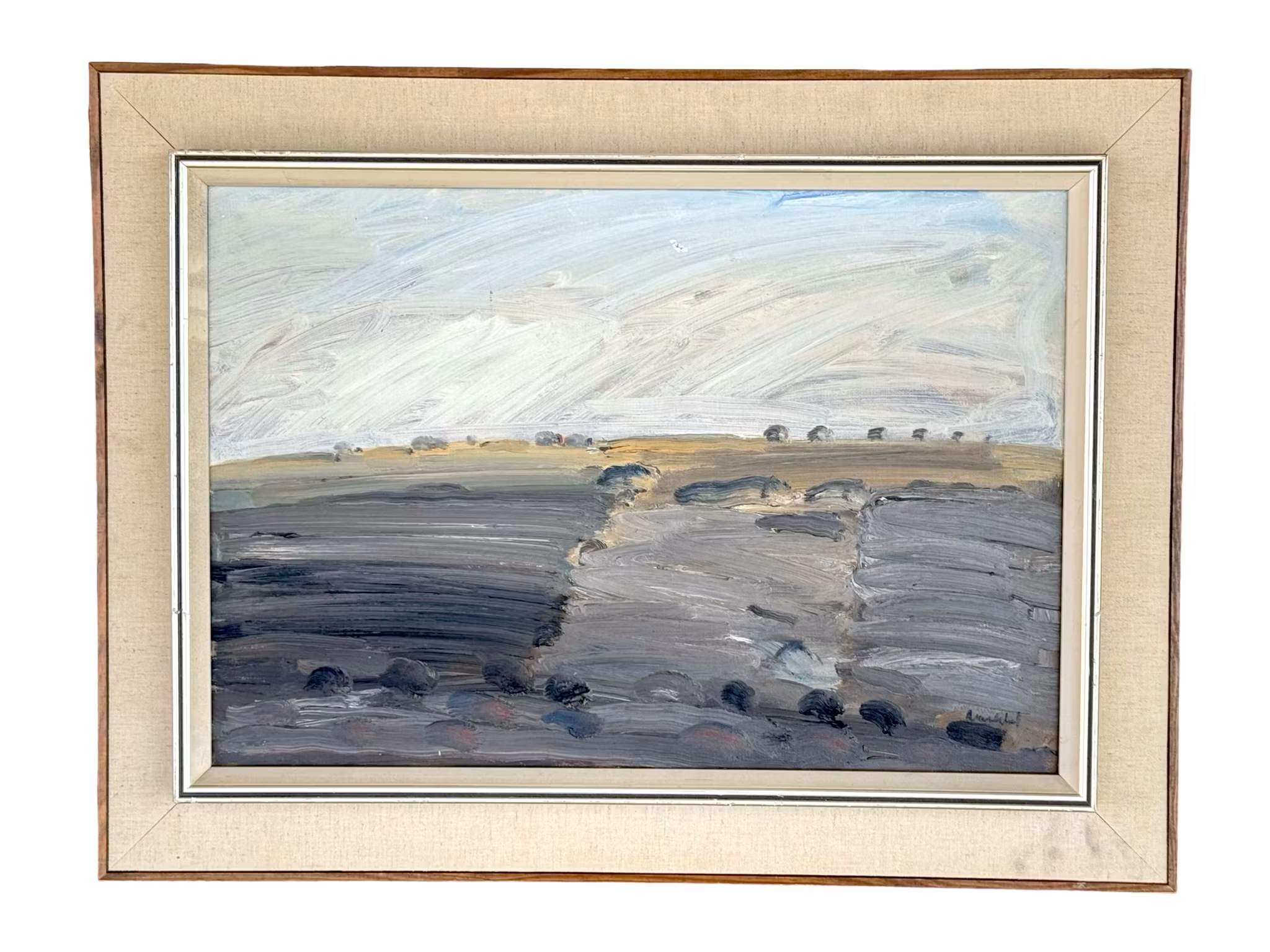 Sven Erik Markhed (1925-1996). Öljymaalaus kankaalle, Signeerattu