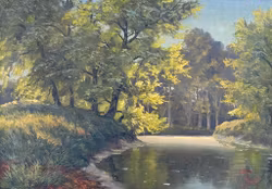 Mogens Kjaer (1927-1986). Pintura al óleo sobre lienzo, Firmada