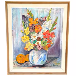 H. Persson, Obraz olejny na desce, sygnowany