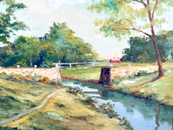 Gunnar Palme, Öljymaalaus paneelille, signeerattu