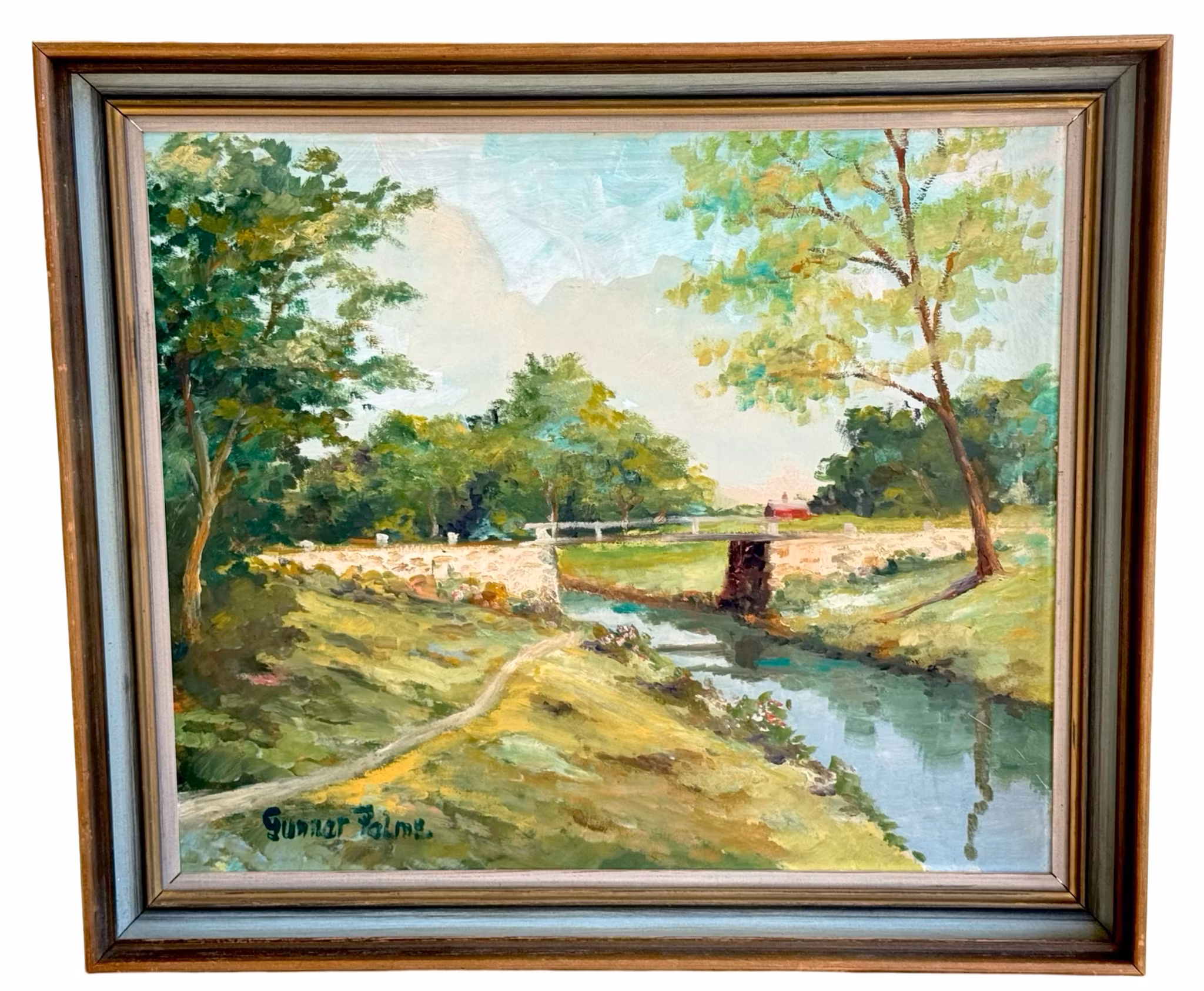 Gunnar Palme, Öljymaalaus paneelille, signeerattu