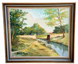 Gunnar Palme, Öljymaalaus paneelille, signeerattu