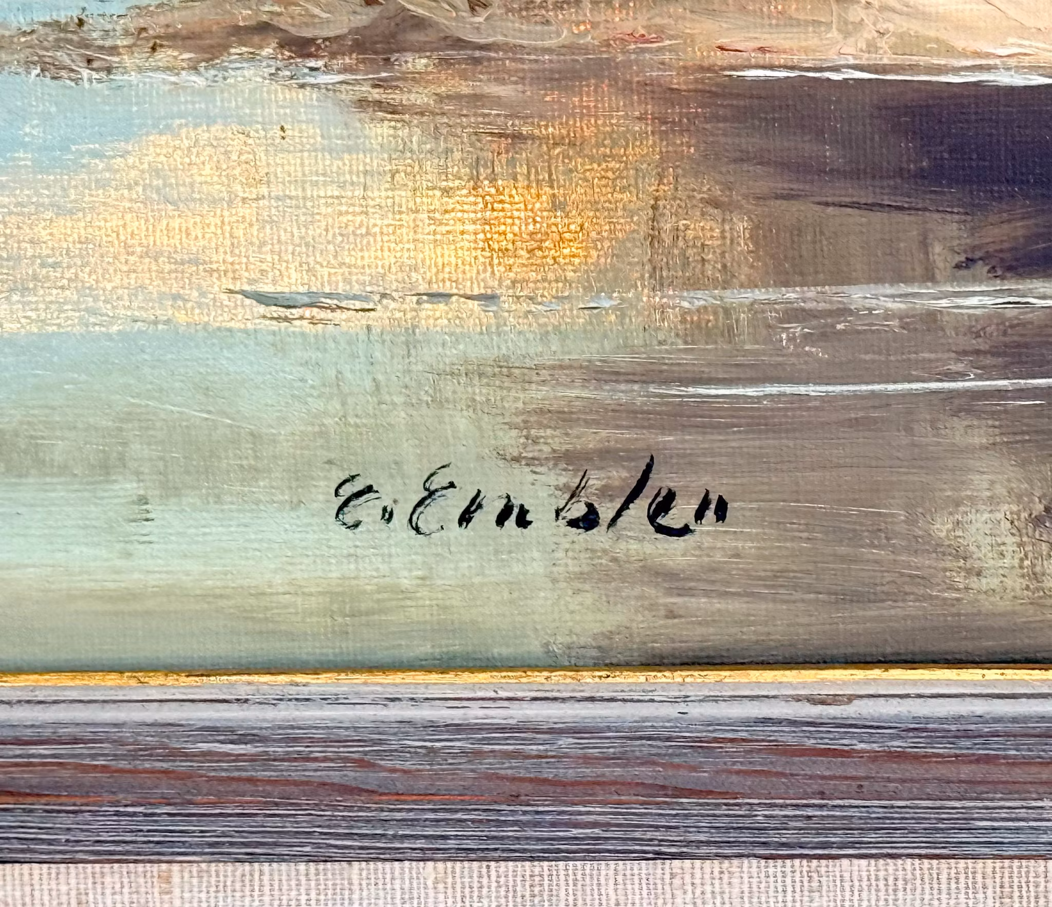 Emanuel Embler (Österrike, F 1894) Oljemålning på duk, Signerad