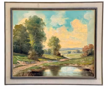 Emanuel Embler (Österrike, F 1894) Oljemålning på duk, Signerad