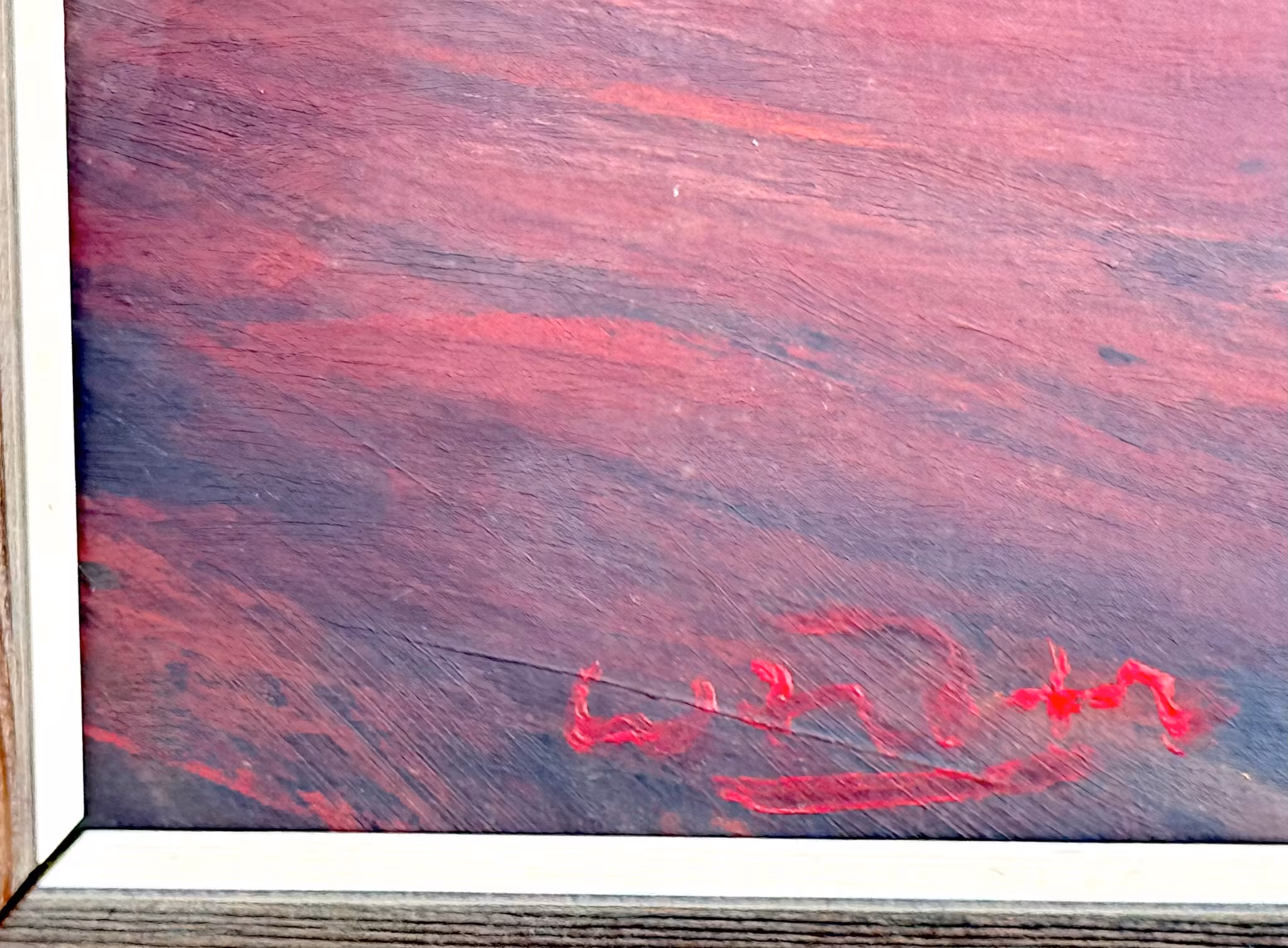 GUSTAV WERDER (Szwecja, 1918-1977). Obraz olejny na desce, sygnowany