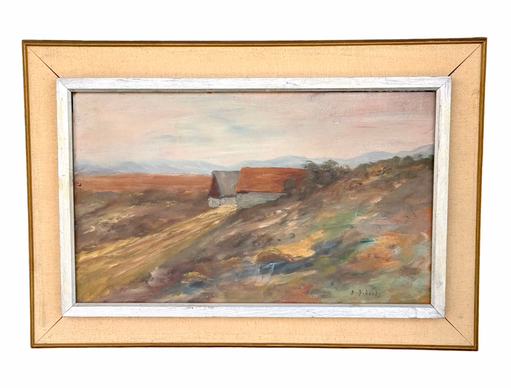 S. Roberts, öljymaalaus paneelille, signeerattu