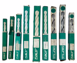 9 st, Metallborr SKF HSS Sweden, 28, 27, 26, 25, 24, 22, 19, 18, 15 mm