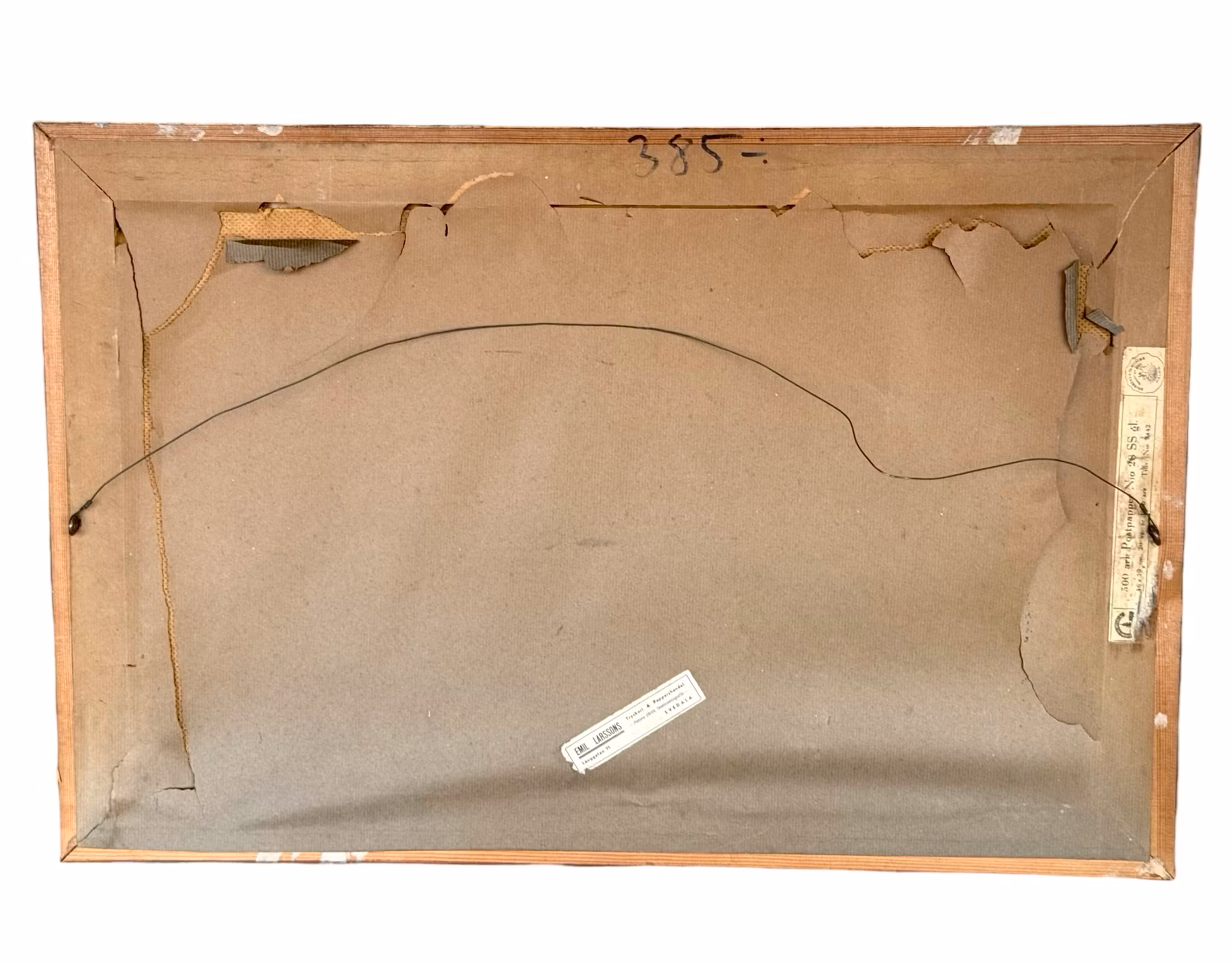 Tuntematon taiteilija, öljymaalaus paneelissa, signeerattu