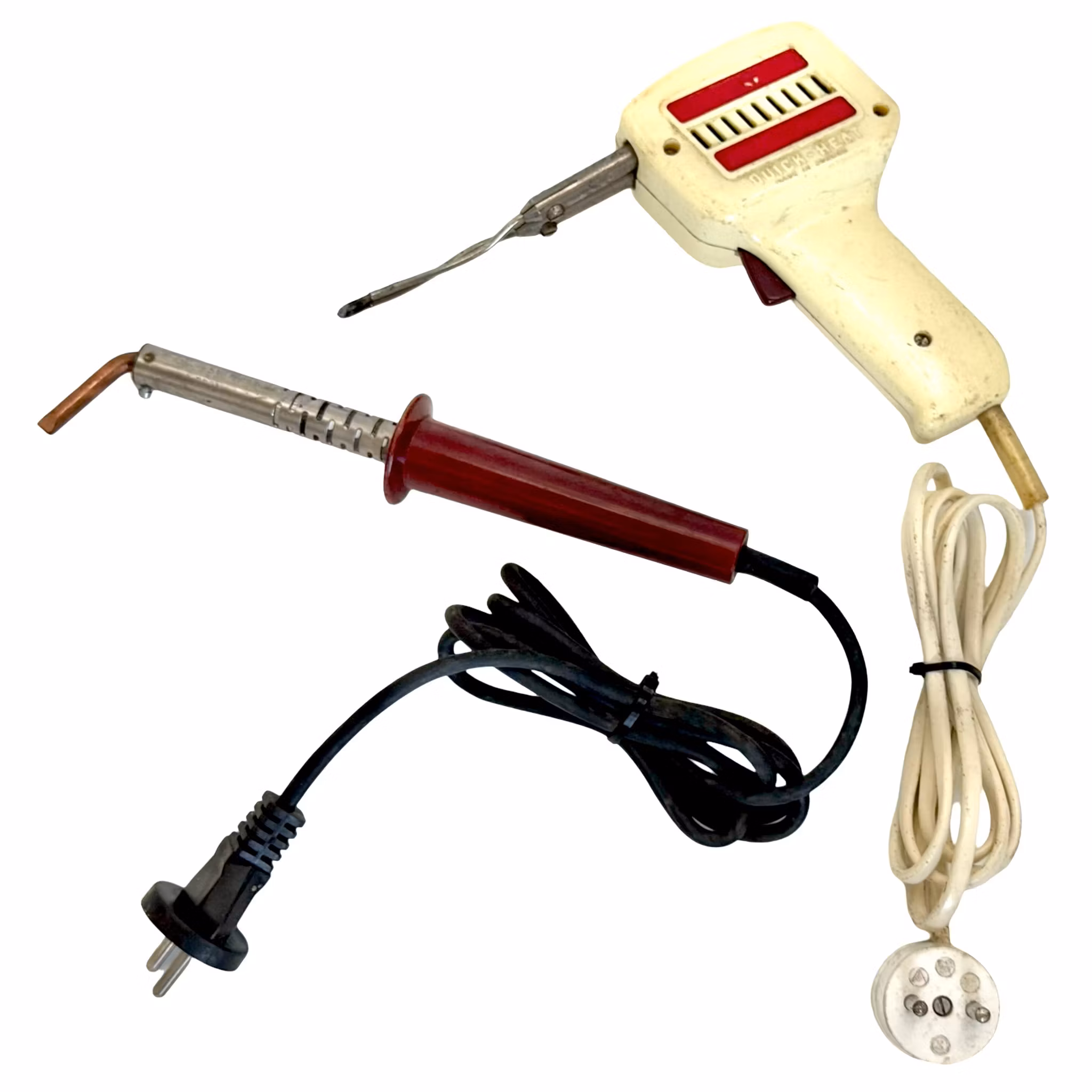 Punta de soldadura con soldador y otros accesorios