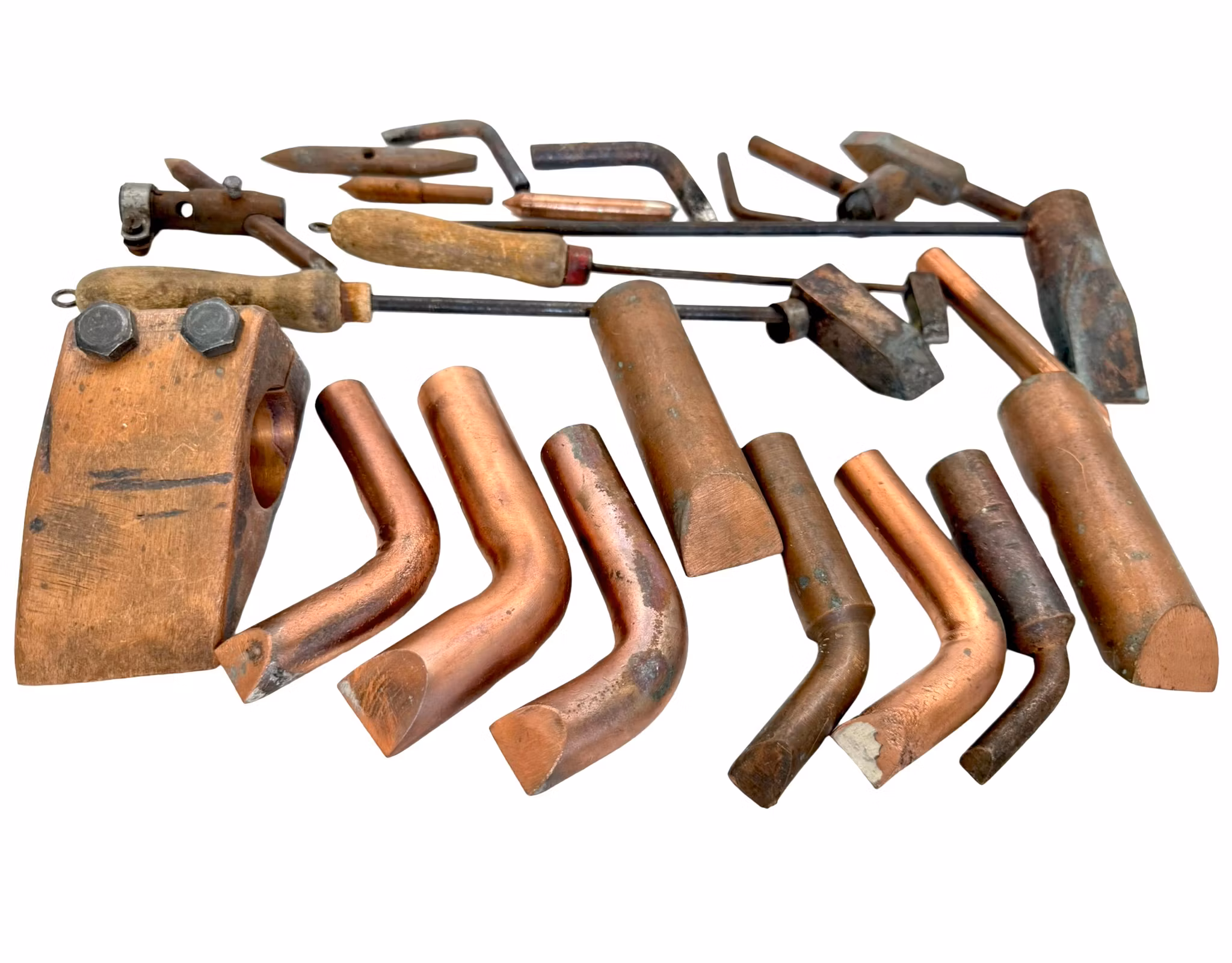 Punta de soldadura con soldador y otros accesorios