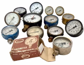 13 st, Manometer / Mätare / Tryckmätare