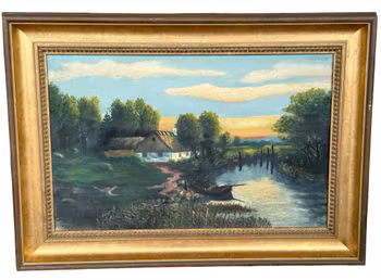 Oidentifierad konstnär, Oljemålning på duk, signerad H.J. 1929