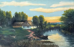 Niezidentyfikowany artysta, Obraz olejny na płótnie, sygnowany HJ 1929