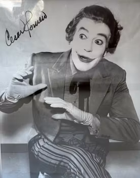 CESAR ROMERO AUTOGRAFER "JOKER" FOTO