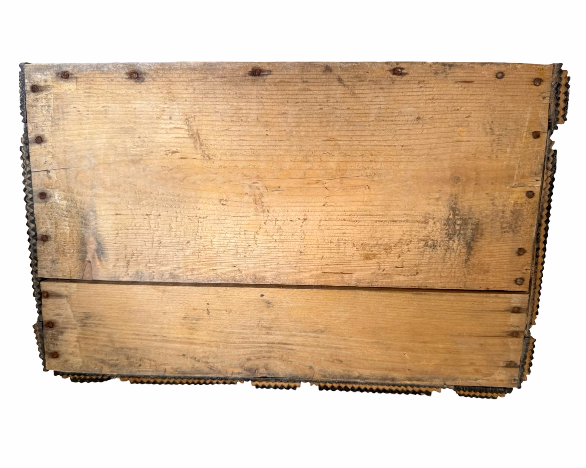 Antik Piggtittare, Spegel med låda