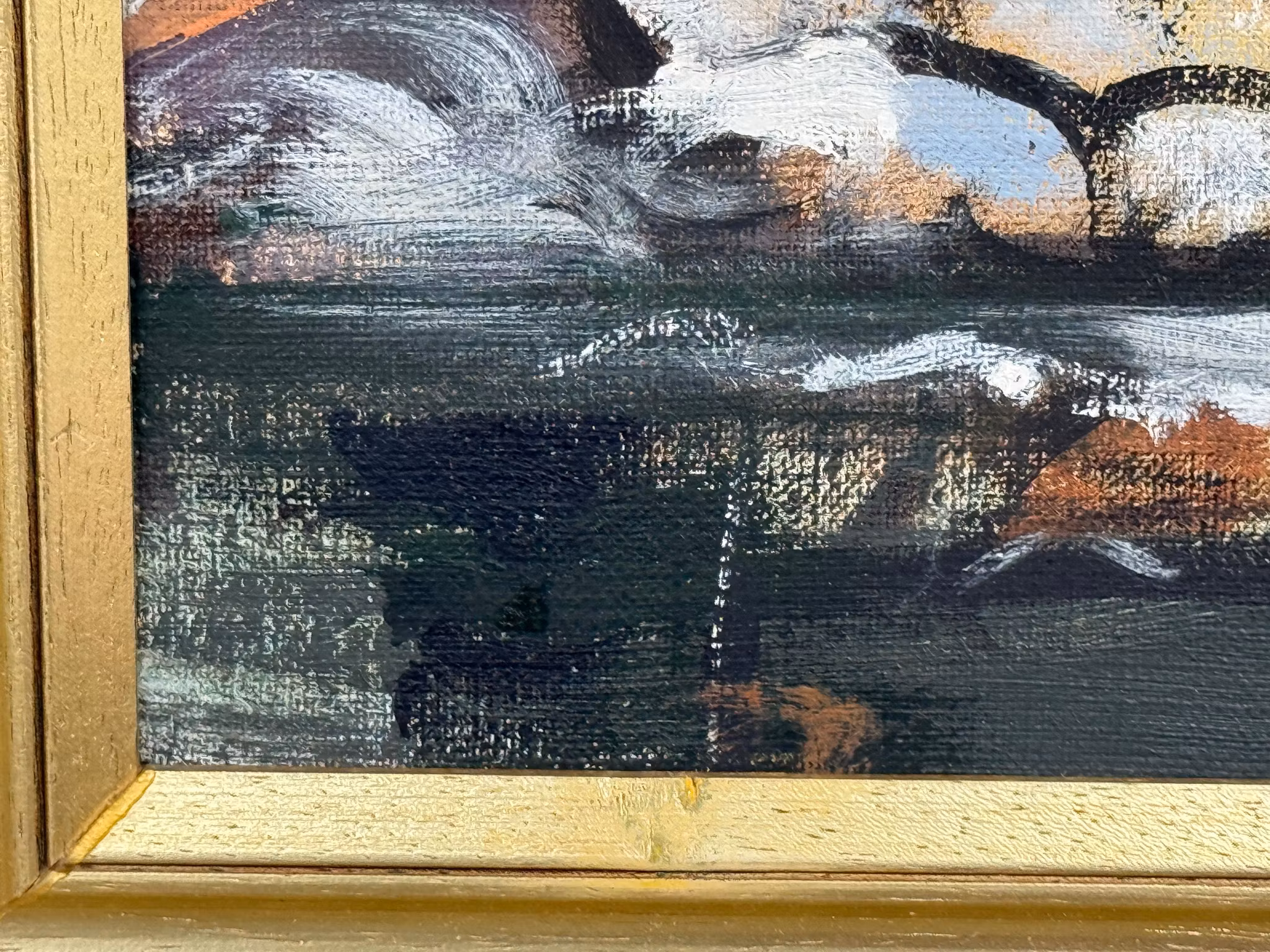 Tuntematon taiteilija, öljy kankaalle