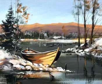 Oidentifierad konstnär, Olja på duk